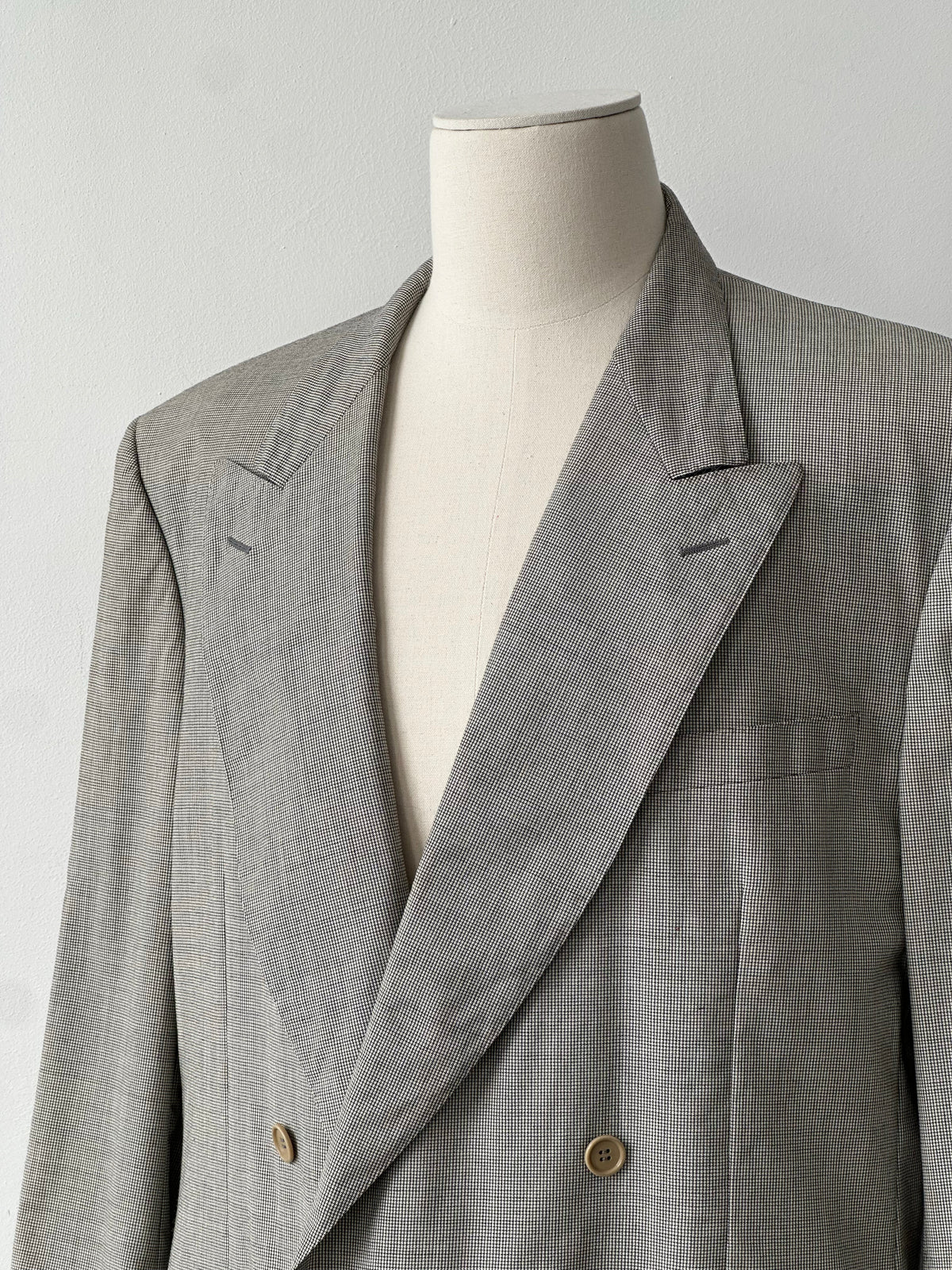 Canali 1980s Pure Wool Double Breasted Blazer - 48L