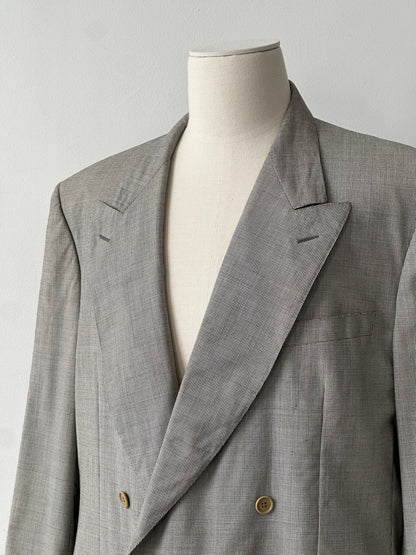 Canali 1980s Pure Wool Double Breasted Blazer - 48L