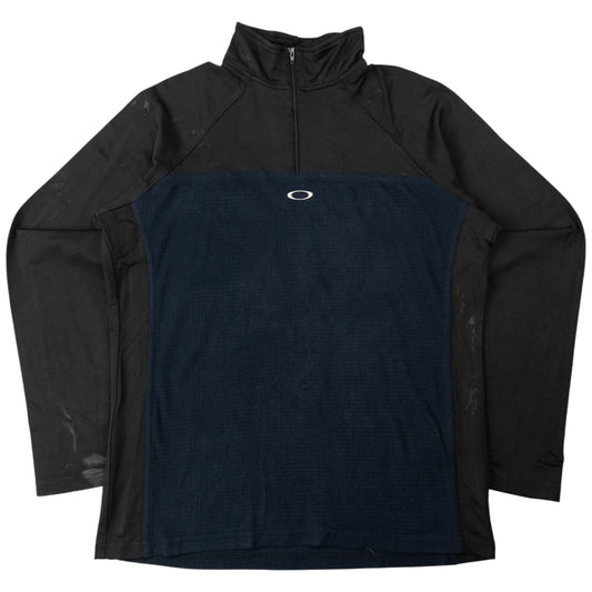 Vintage Oakley Waffle Fleece Q Zip Pullover Size M