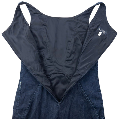 Vintage 2000s Armani Jeans Denim Dress Womens Size S | Small, Navy