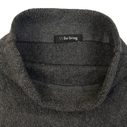 Vintage 90s Yohji Yamamoto Mock Neck Dress Womens Size M | Medium, Grey