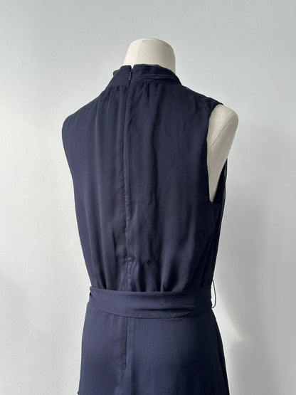 CeCe Asymmetric High Neck Sleeveless Dress - M