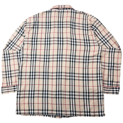 Vintage 2000s Burberry Nova Check Shirt & Bottoms Pyjama Set Size XL | XL, Beige with Nova Check