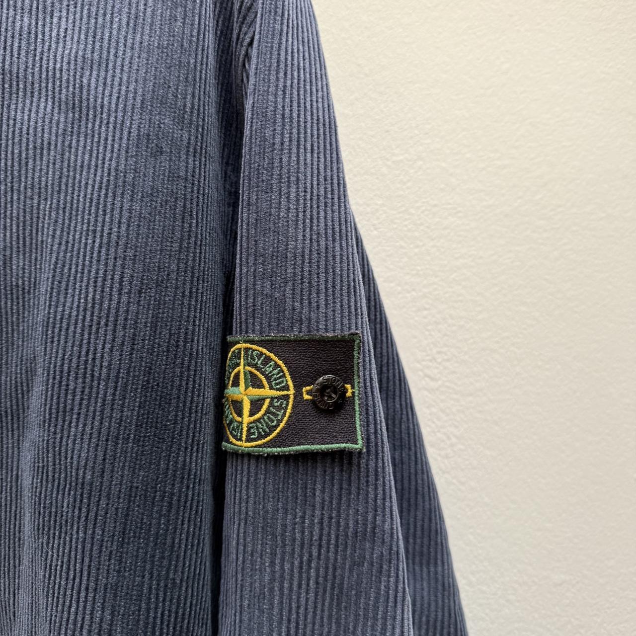 Stone Island 1995 Jumbo Corduroy Over Shirt (XL) | Extra Large, Blue