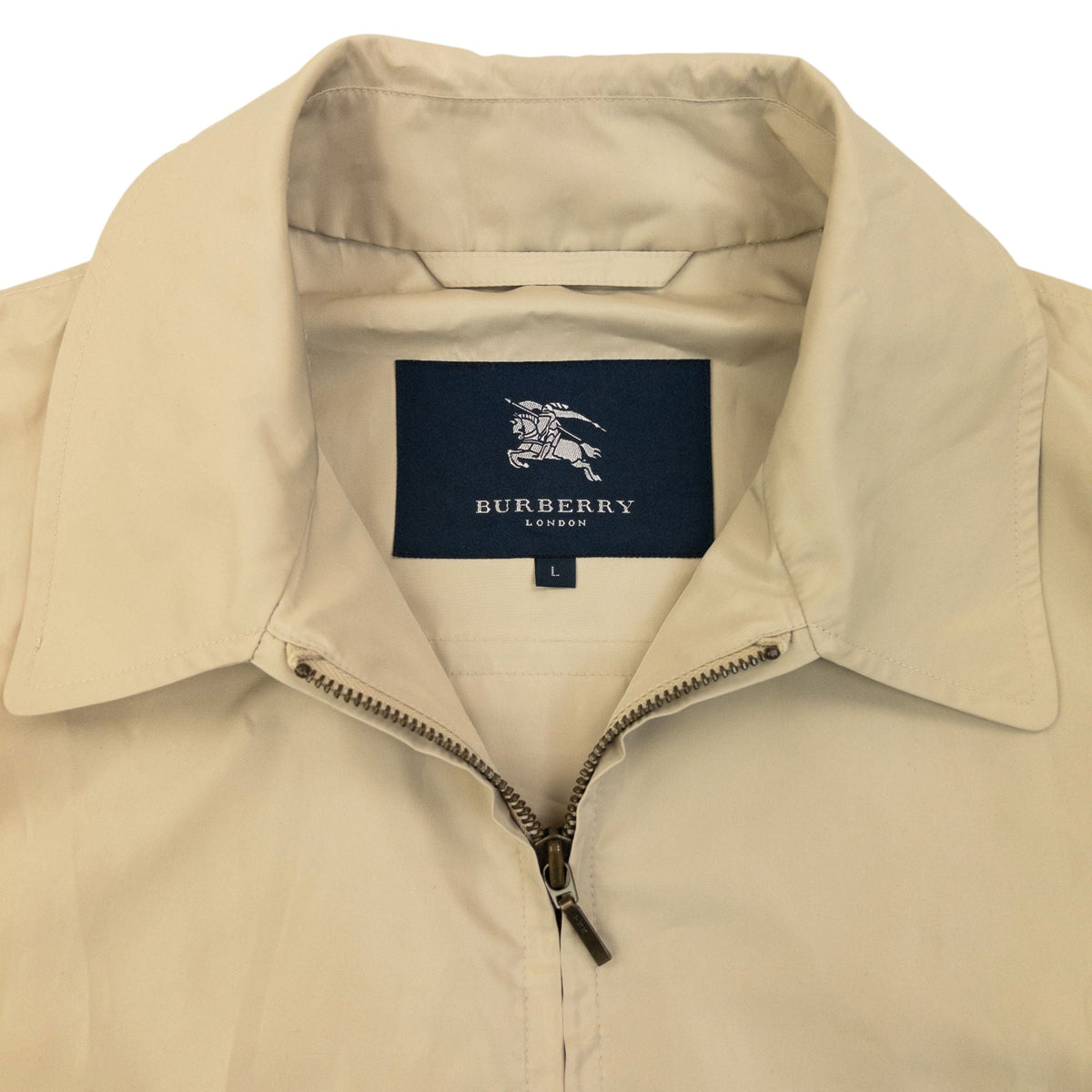 Vintage 2000s Burberry Lightweight Packable Backpack Jacket Size L | O/S, Cream