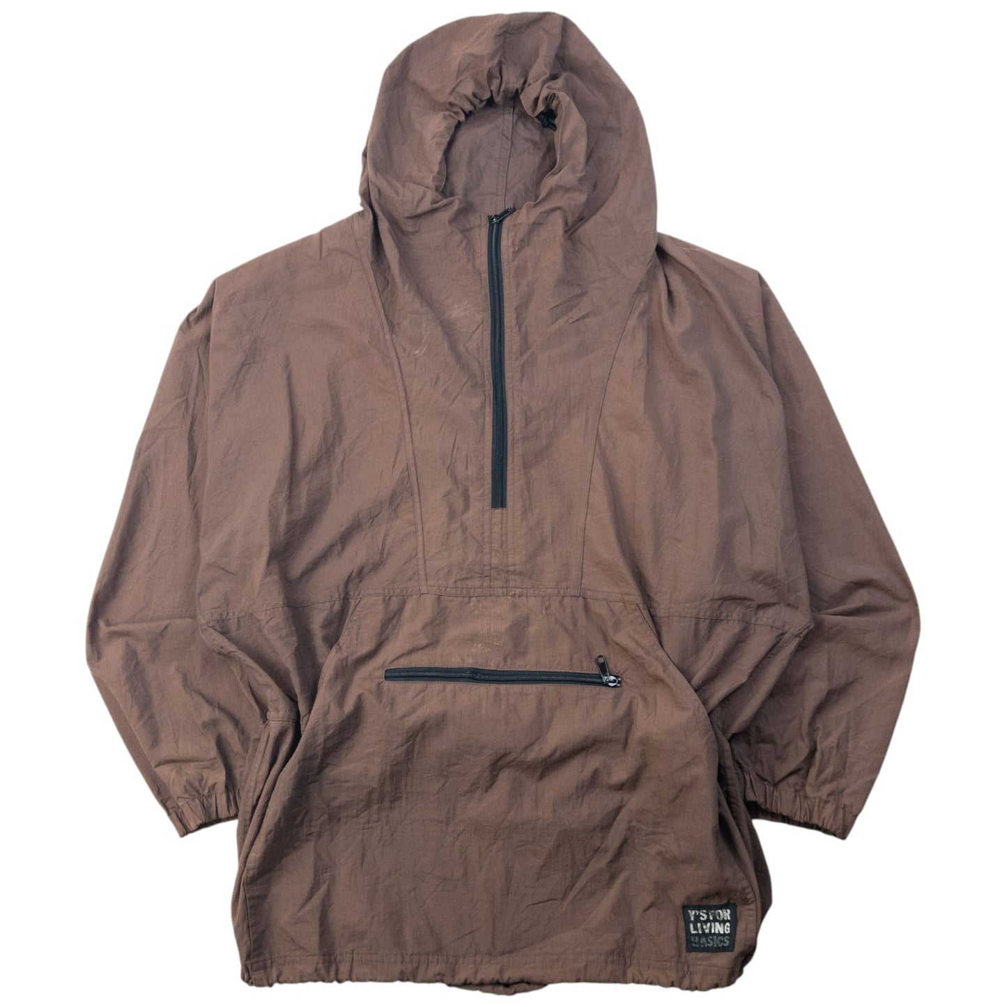 Vintage 90s Yohji Yamamoto Packable Q Zip Jacket Size L | Large, Brown