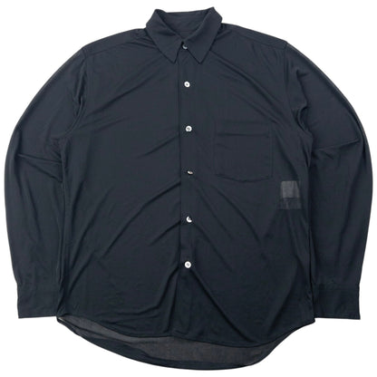 Vintage 90s Comme Des Garçons Sheer Long Sleeve Button Up Shirt Size S | Small, Black