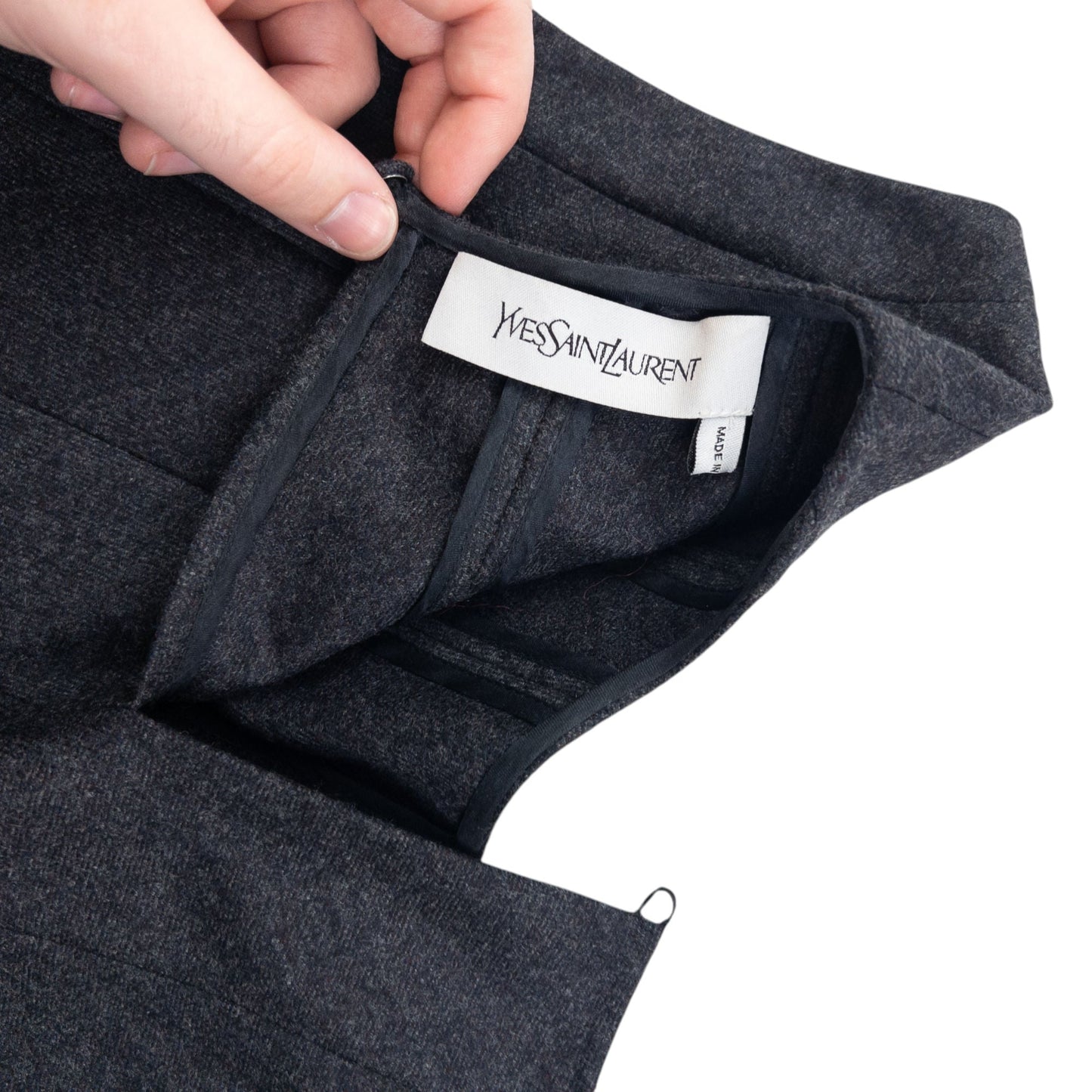 Vintage 2000s YSL Yves Saint Laurent Wool Dress Womens Size M