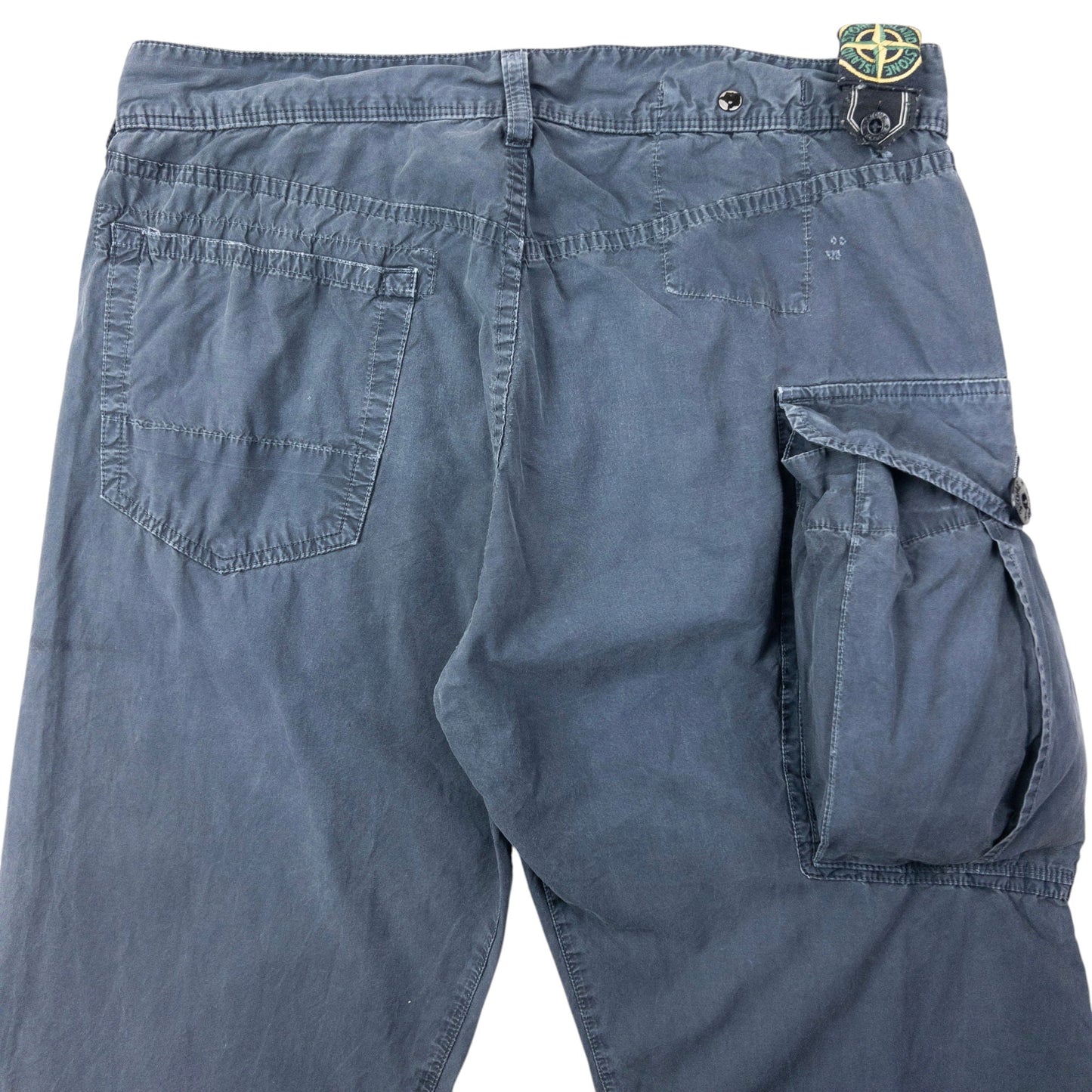 Vintage 2007 Stone Island Cargo Trousers Size W31 | W31, Grey Blue