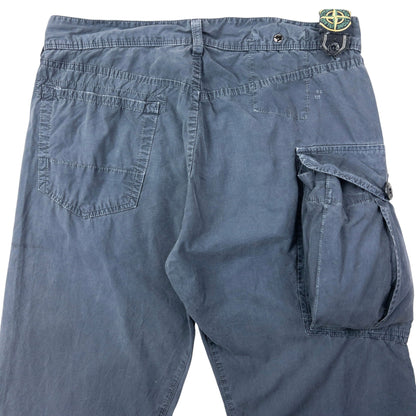 Vintage 2007 Stone Island Cargo Trousers Size W31 | W31, Grey Blue