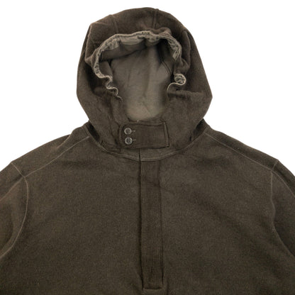 Vintage 2008 CP Company Q Zip Wool Hoodie Size L | Large, Brown