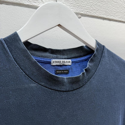 Early 00’s Stone Island Logo T-shirt (L) | Large, Blue