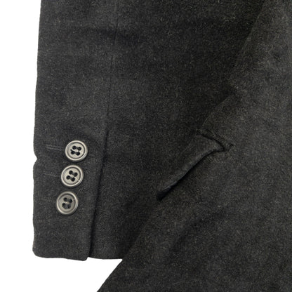 Vintage 2000s Issey Miyake MEN Button Up Wool Jacket SAMPLE Size | Medium, Black