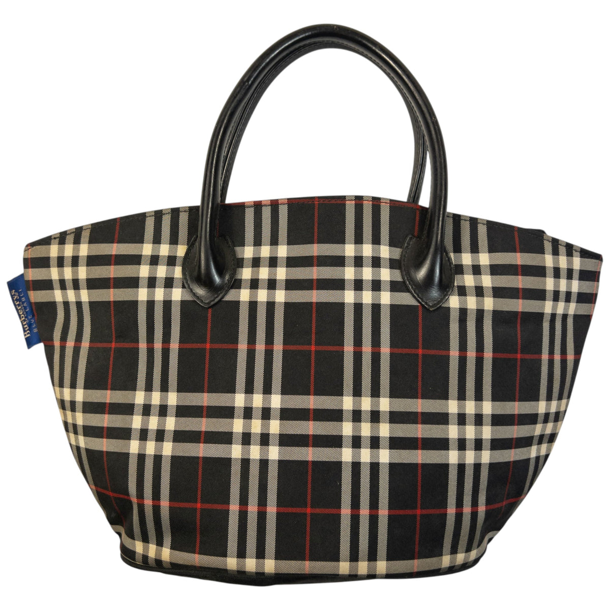 Vintage 2000s Burberry Blue Label Nova Check Handbag | O/S, Black
