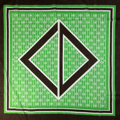 Vintage Dior Geometric Silk Scarf