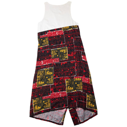 Vintage Issey Miyake Pattern Wrap Dress Womens Size M