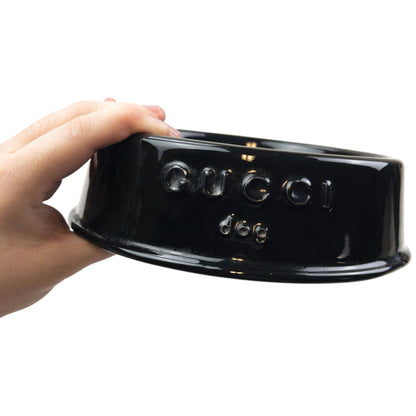 Vintage Gucci Dog Bowl | O/S, Black