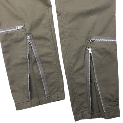Vintage Good Enough Multi Zip Cargo Trousers Size W31