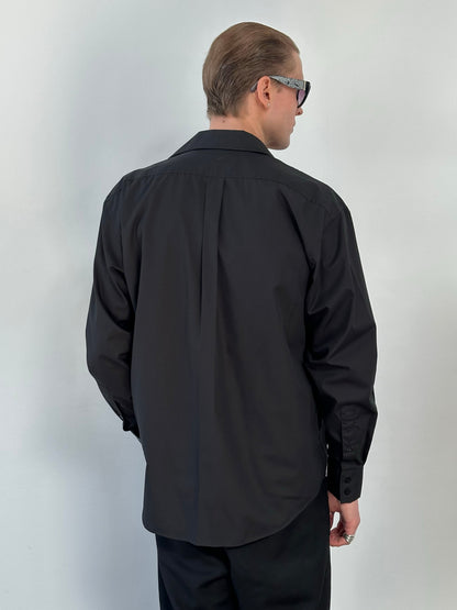 Yves Saint Laurent 1990s Cotton Logo Shirt - M/L