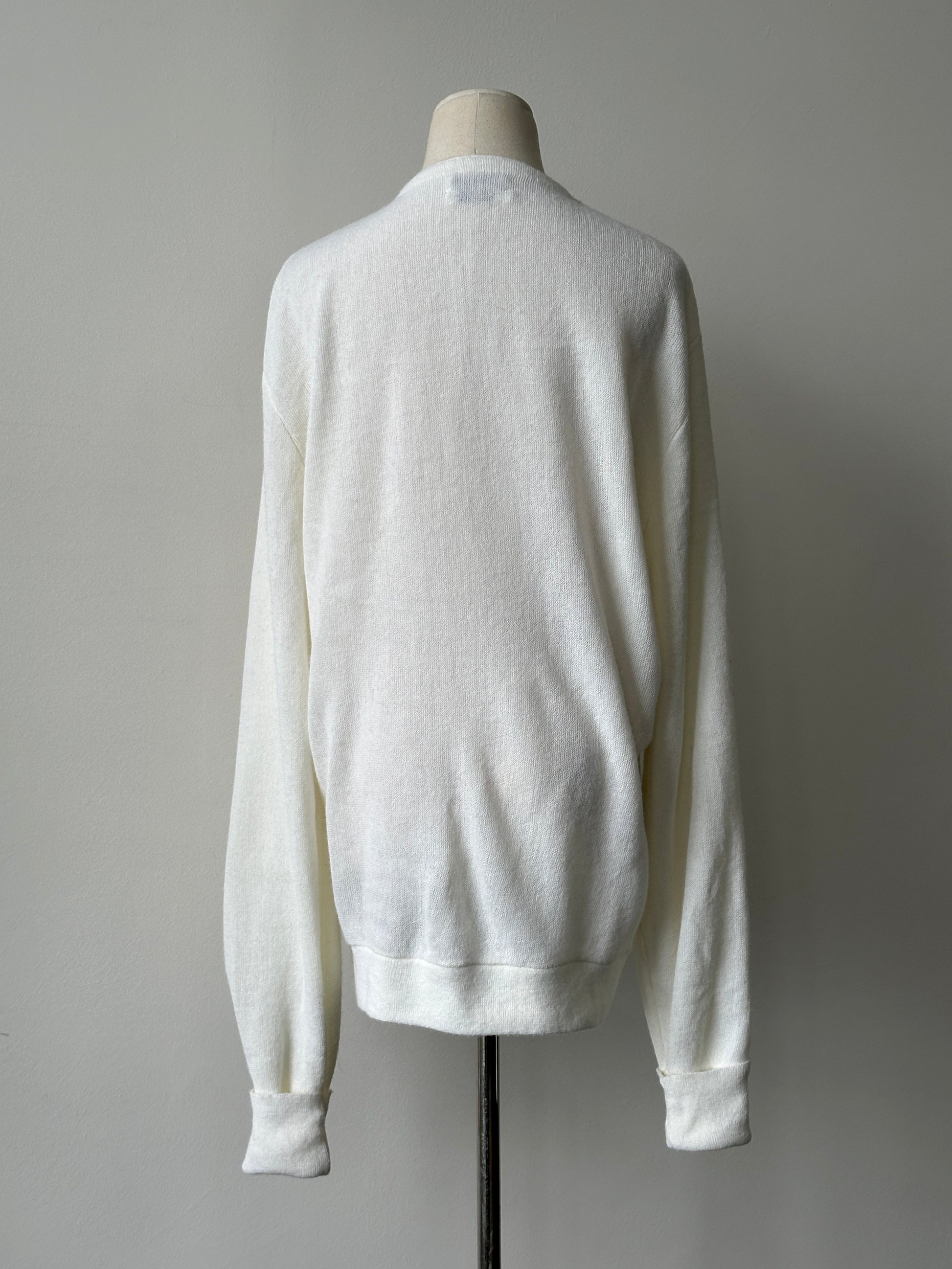 Christian Dior 1990s Knit Logo Cardigan - XL