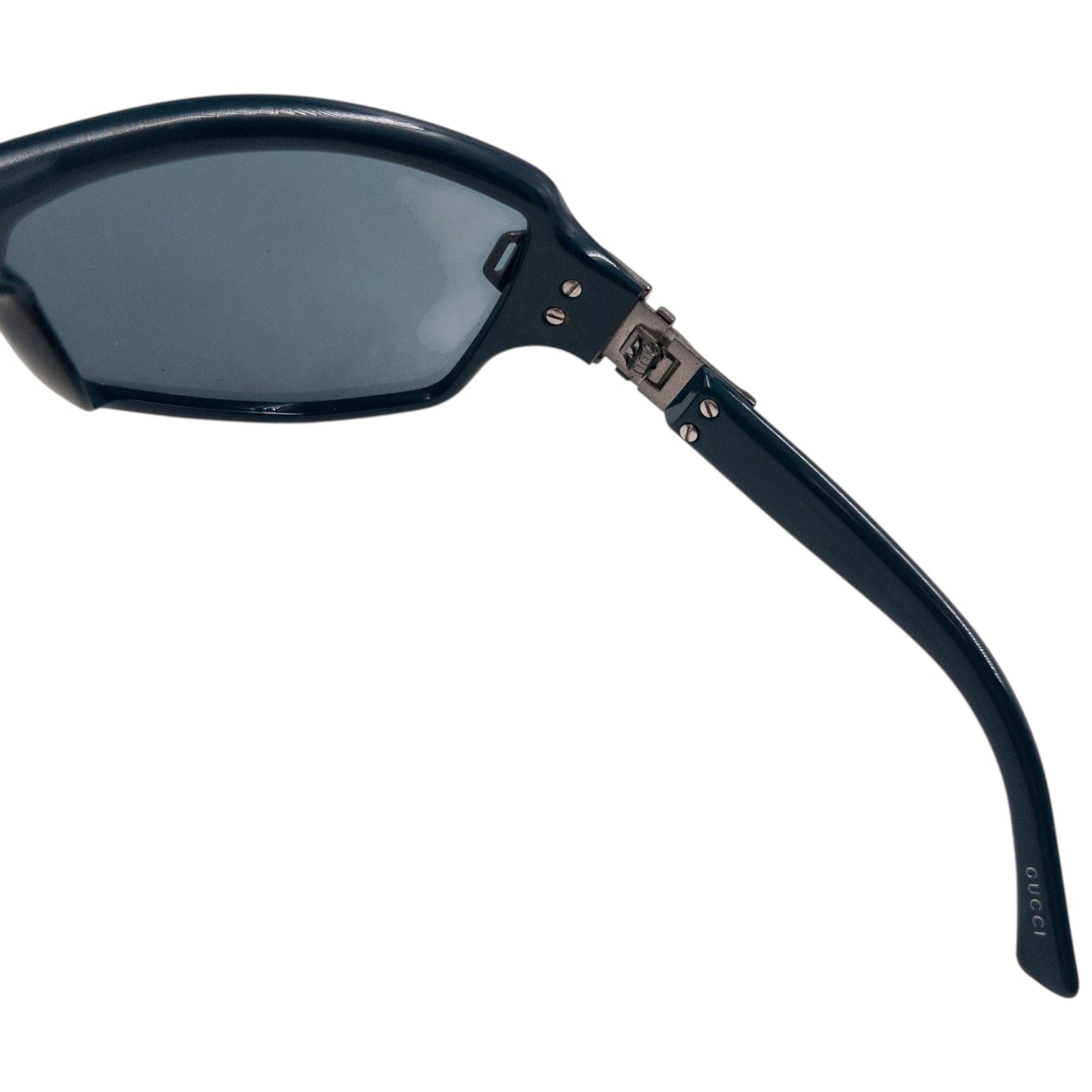 Vintage 2000s Gucci Buckle Sunglasses | O/S, Navy