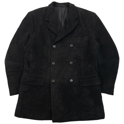 Vintage 2000s Issey Miyake MEN Button Up Wool Jacket SAMPLE Size | Medium, Black