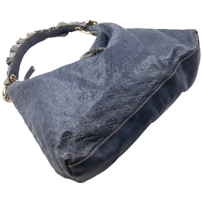 Vintage 2000s Gucci Monogram Leather Sabrina Large Hobo Shoulder Bag