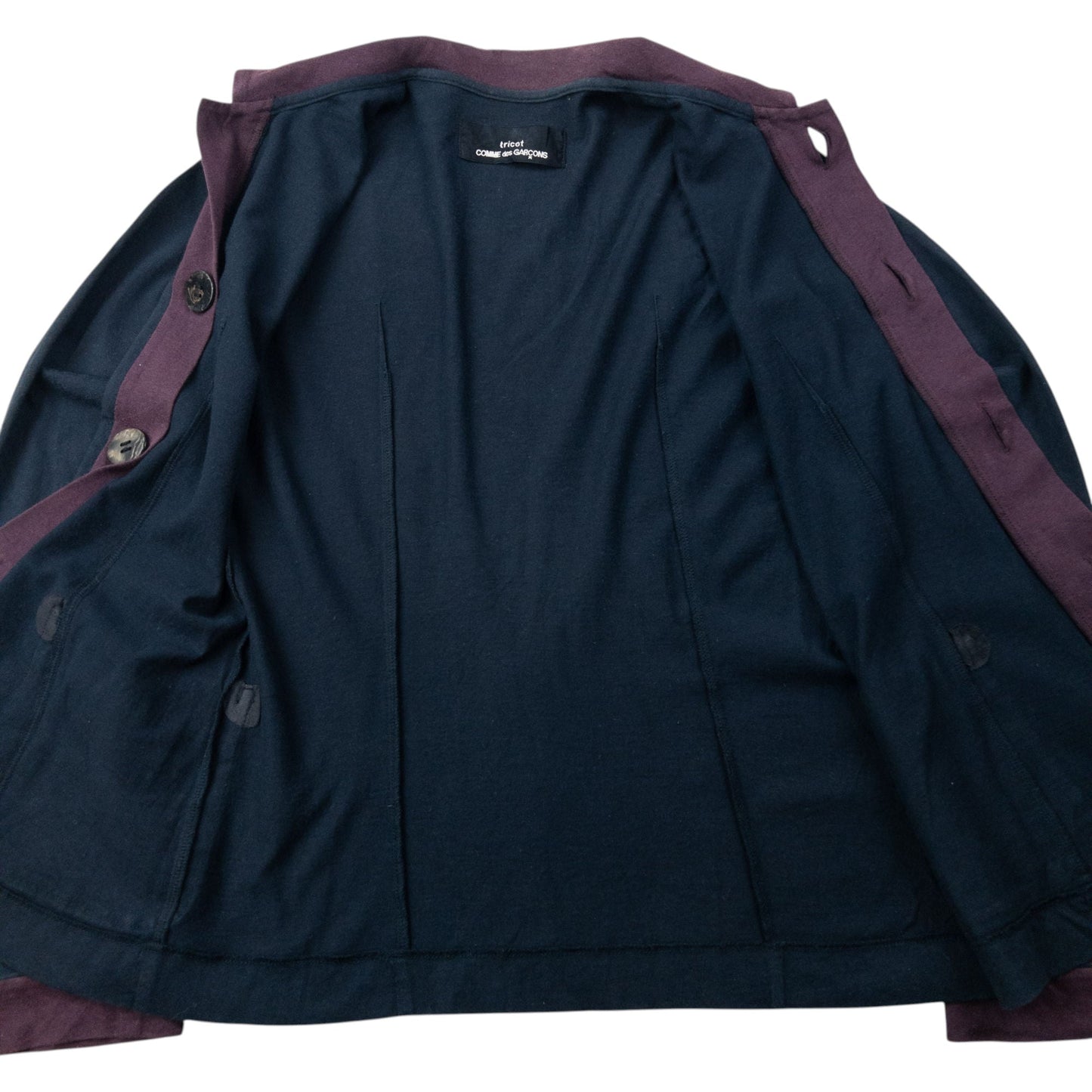 Vintage 1996 Comme Des Garçons Tricot Cardigan Womens Size S | Small, Navy