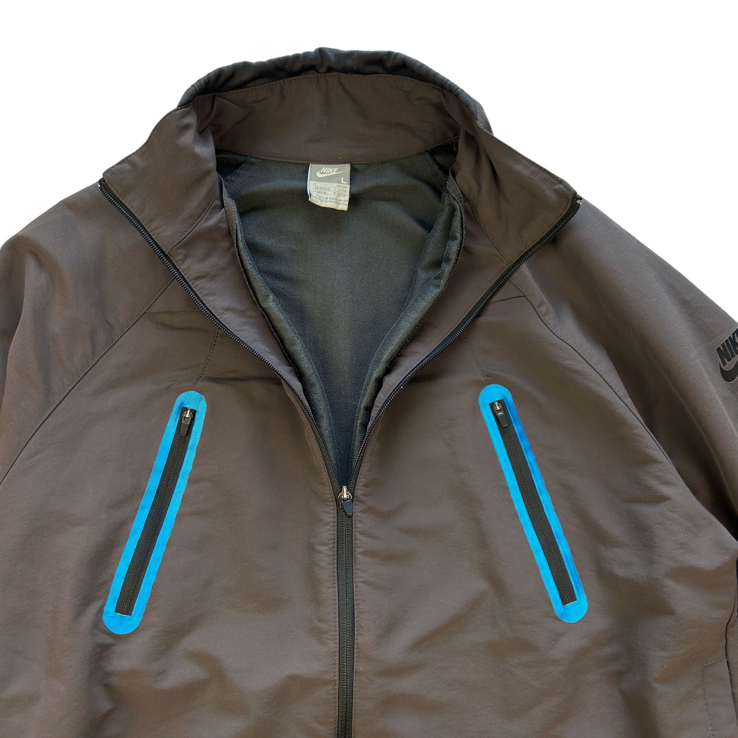 Vintage Nike TN Contrast Zip Tech Jacket Size L | Large, Grey