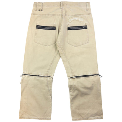 Vintage PPFM Zip Leg Trousers Size W32