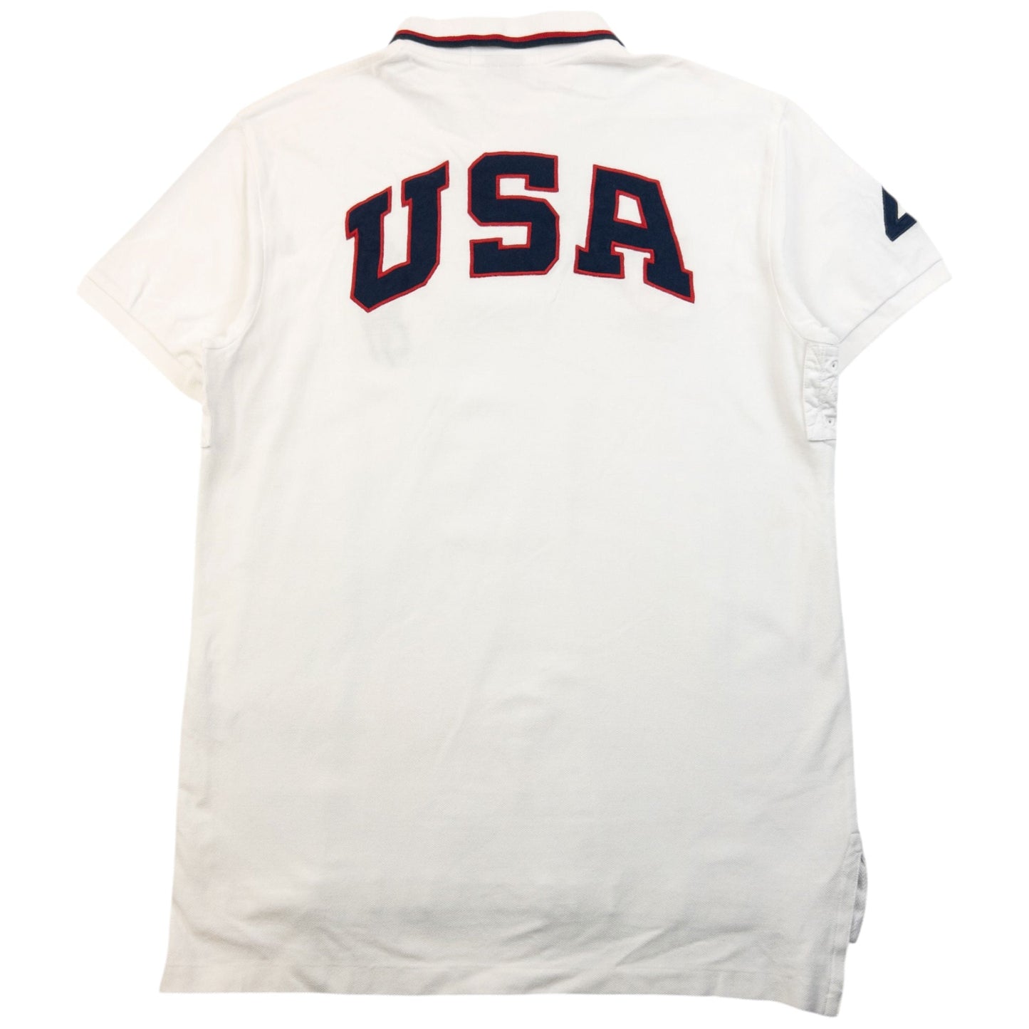 Vintage 90s Polo Ralph Lauren USA Polo Shirt Size M | Medium, Multicoloured