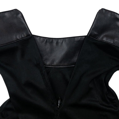 Vintage 2000s Versace Medussa Head Mesh Top Womens Size S | Small, Black