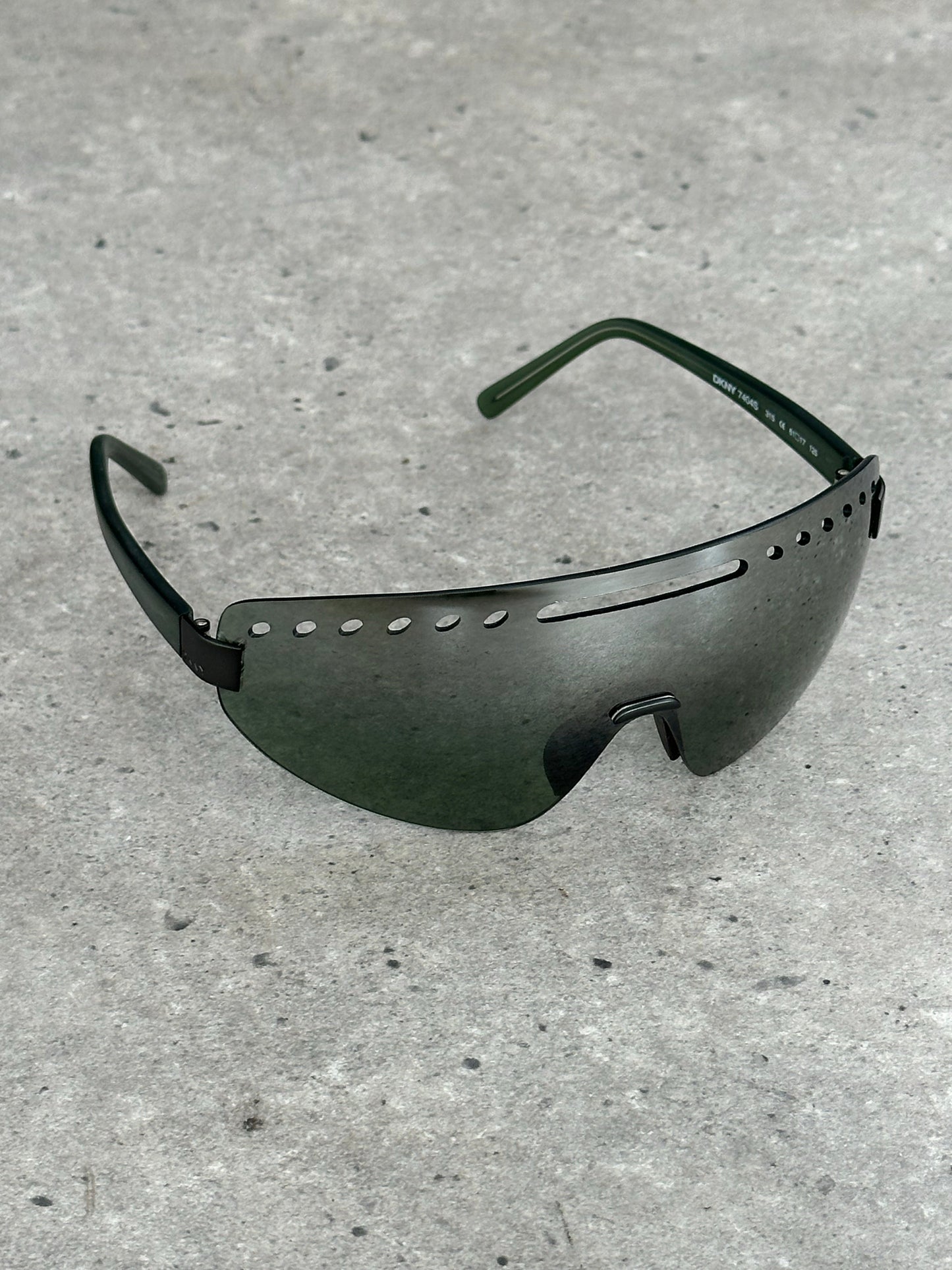 DKNY 2000s Rimless Shield Sunglasses