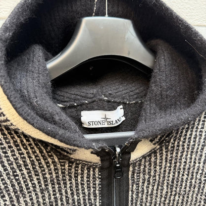Stone Island Heavy Knit Hoodie (XL) | Extra Large, Multicoloured