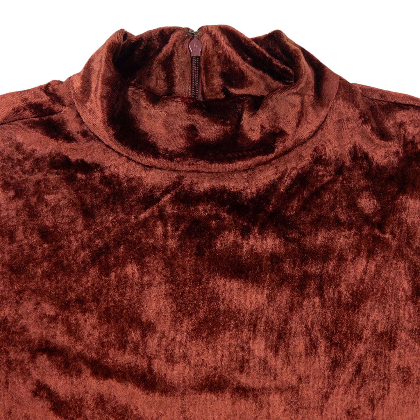 Vintage 90s Balenciaga Velour Long Sleeve Top Womens Size S | Small, Brown