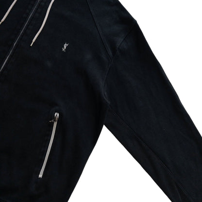 Vintage YSL Yves Saint Laurent Zip Up Hoodie Size XL