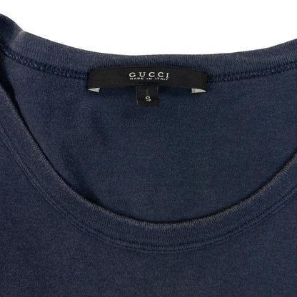 Vintage 2000s Gucci Logo T Shirt Size S | Small, Blue