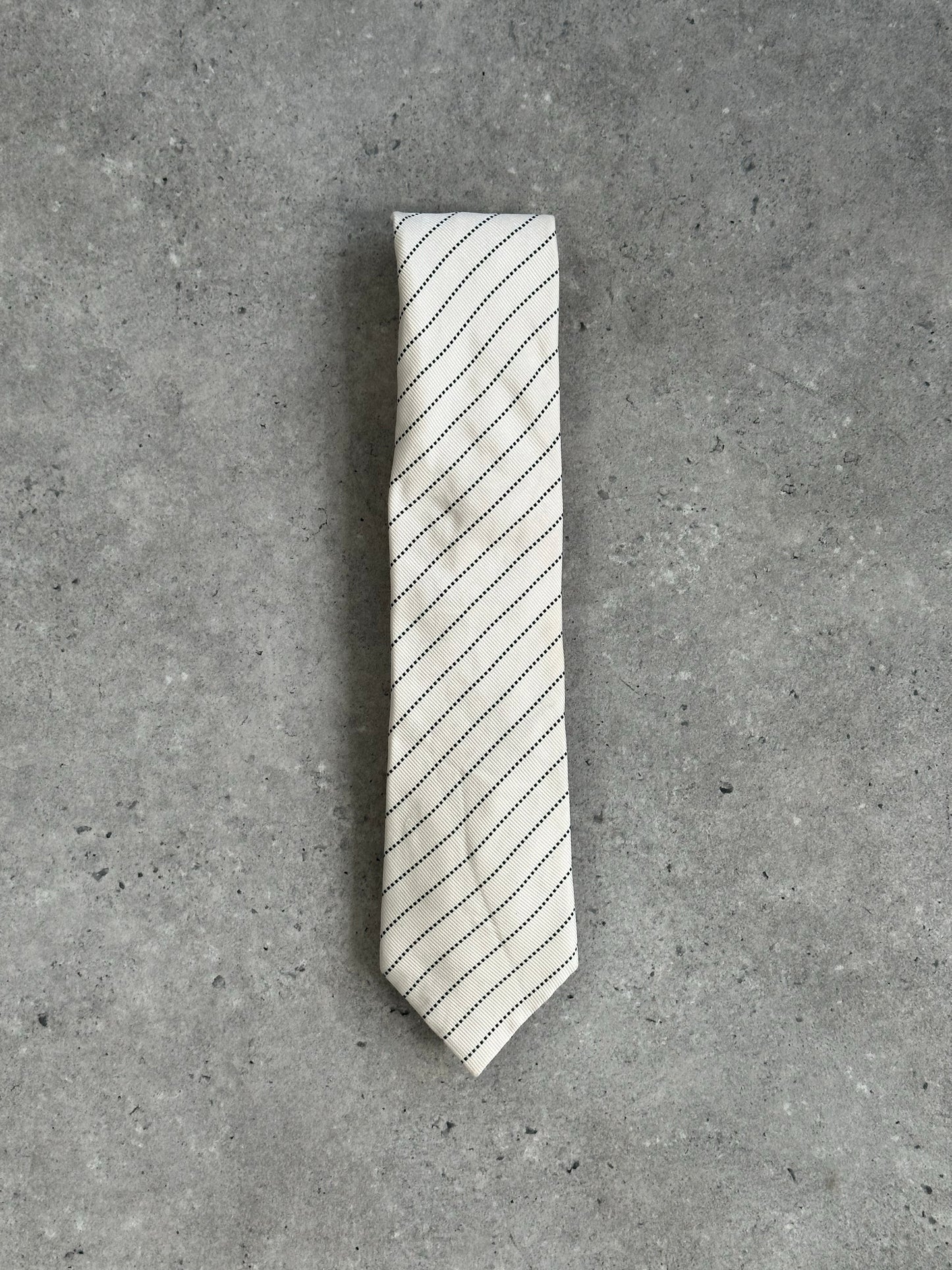 Vintage 1990s Pure Silk Wide Striped Tie