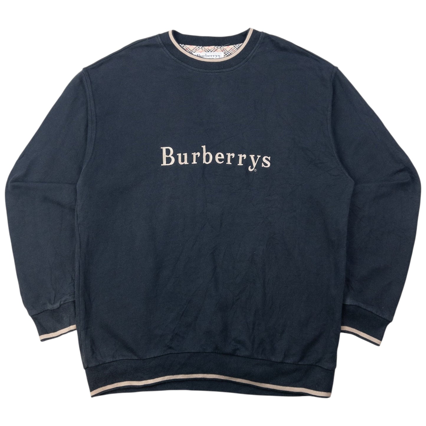 Vintage 90s Burberry Embroidered Sweatshirt Size L | Large, Multicoloured
