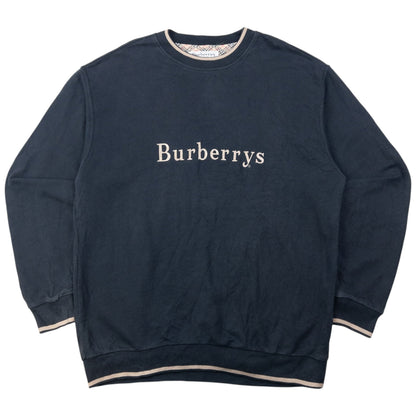 Vintage 90s Burberry Embroidered Sweatshirt Size L | Large, Multicoloured