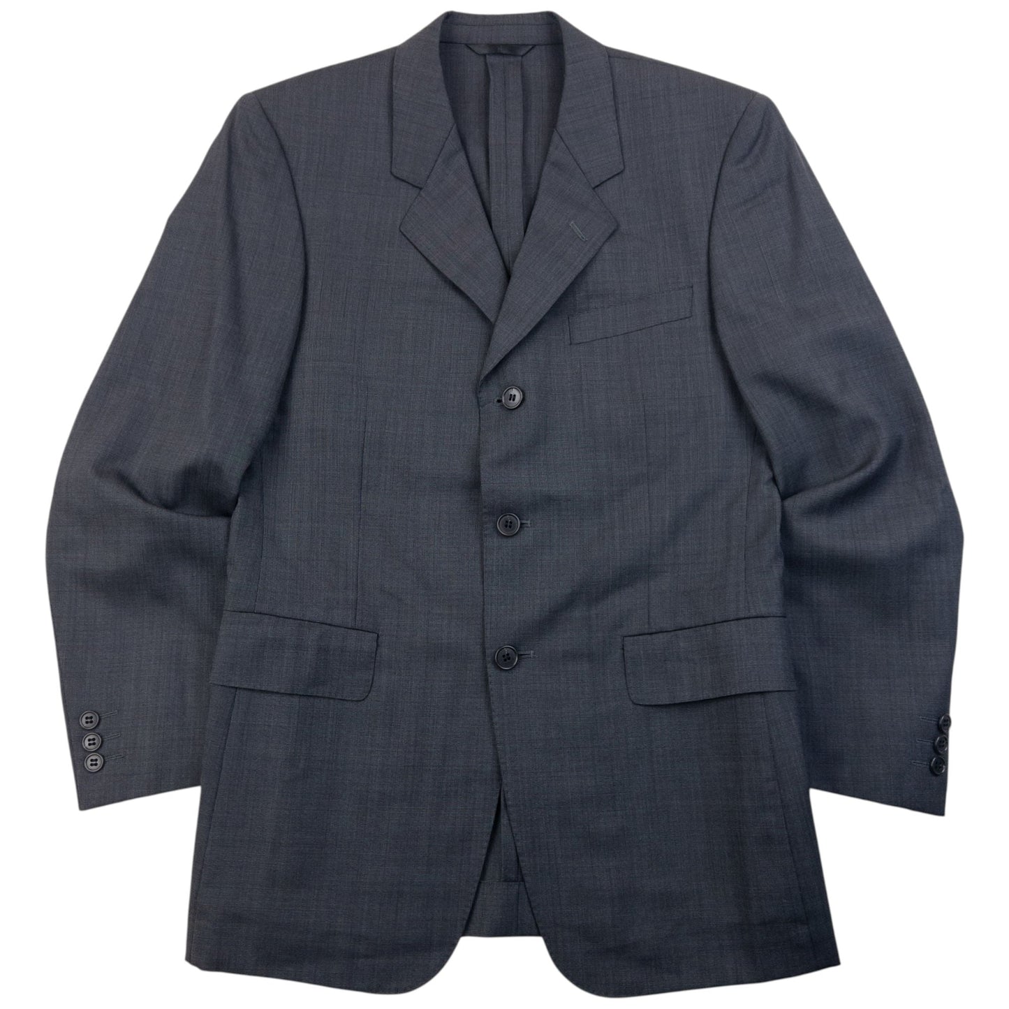 Vintage 90s Yohji Yamamoto D'Urban A.A.R Jacket & Trousers Suit Set Size S | Small, Grey