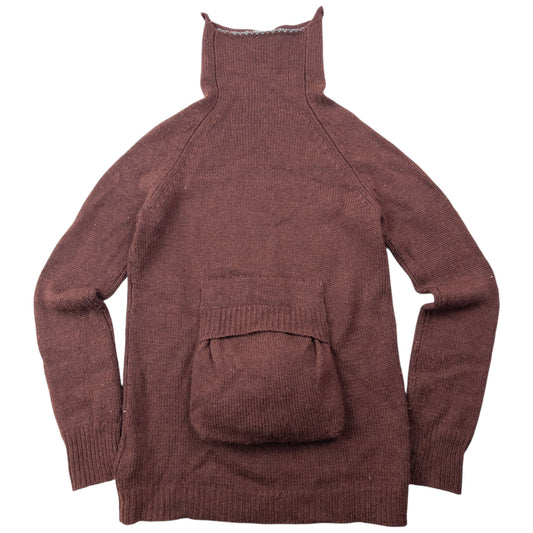 Vintage 2000s Yohji Yamamoto Wool Turtleneck Jumper Womens Size S | Small, Multicoloured