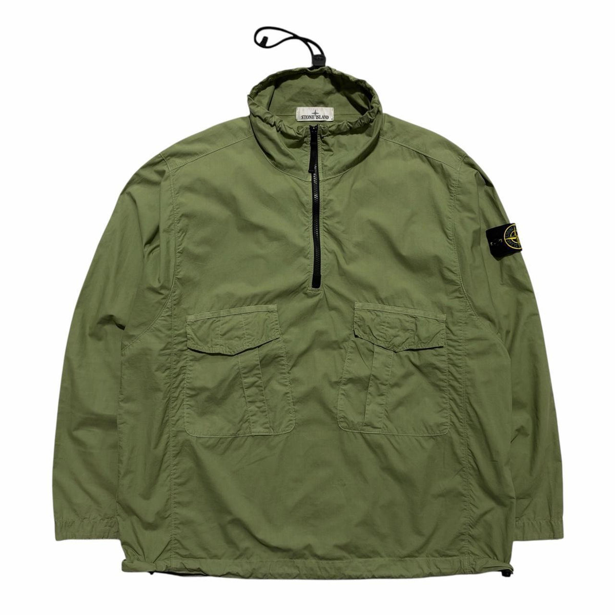 Stone Island Green Pullover Smock Jacket | Large, Green