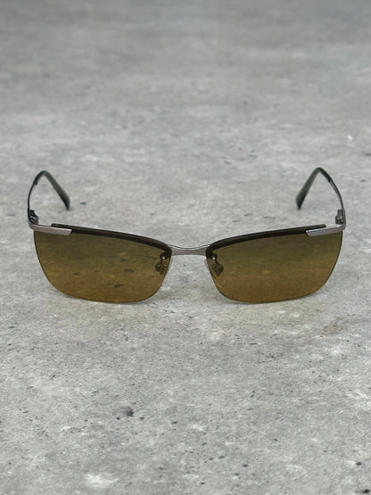 Versace 2000s Rimless Rectangular Sunglasses