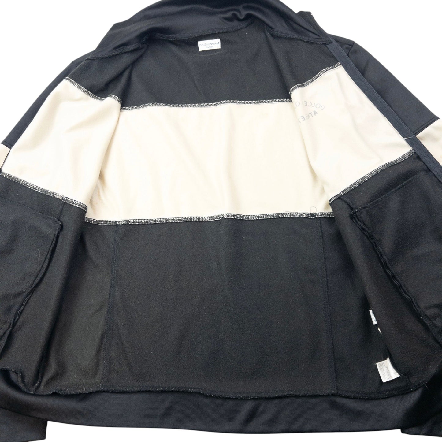 Vintage 2000s Dolce & Gabbana Athletic Zip Up Track Jacket Size M | Medium, Black