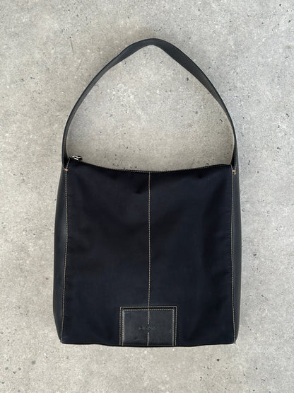DKNY 2000s Contrast Stitch Shoulder Bag