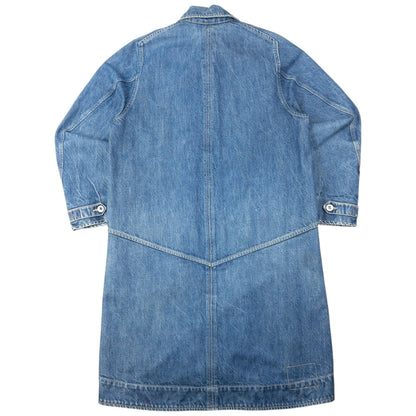 Vintage 2000s Levi's Engineered Garments Denim Trench Jacket Size M | Medium, Blue
