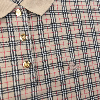 Vintage 90s Burberry Nova Check Polo Shirt Womens Size M | Medium, Multicoloured