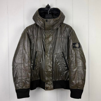 Stone Island Ice Bomber Jacket Brown (M) | Medium, Brown