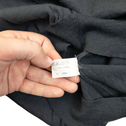 Vintage 2000s Issey Miyake White Label Turtleneck Jumper Size S | Small, Grey